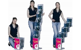 Brochurehouders uitklapbaar